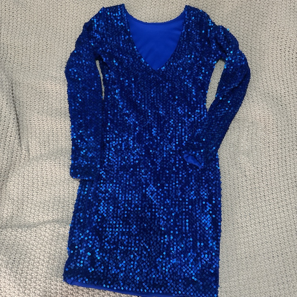 Motel Rocks Blue Sequin Mini - Picture 4 of 4